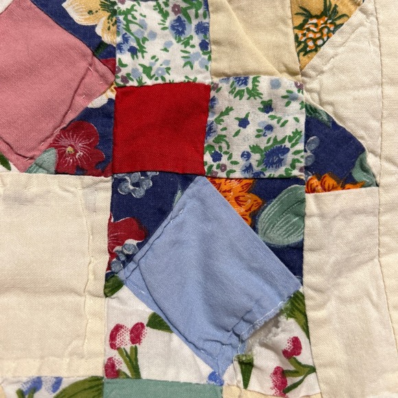 Arch Quilt Elmsford NY New York Hand Stitched 78" x 80" Queen King Patchwork - Picture 15 of 16